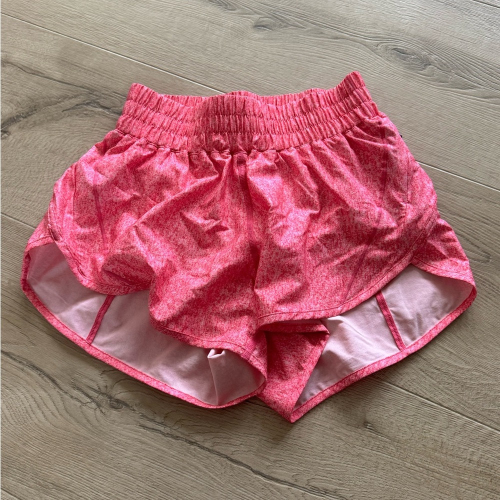 lululemon pink running shortd